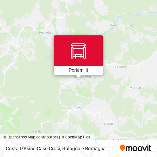 Mappa Costa D'Asino Case Croci