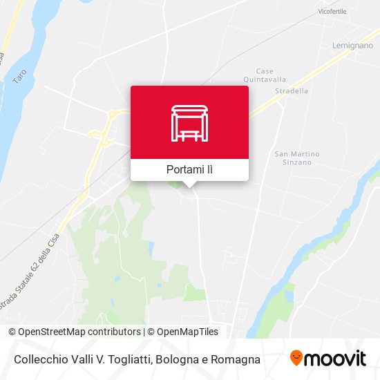 Mappa Collecchio Valli V. Togliatti
