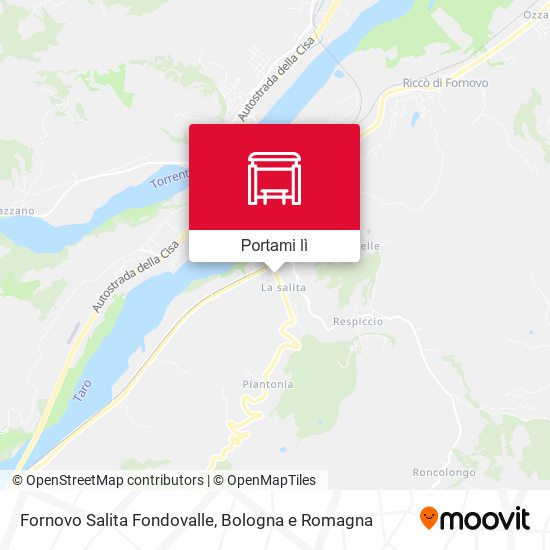 Mappa Fornovo Salita Fondovalle