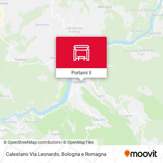 Mappa Calestano Via Leonardo