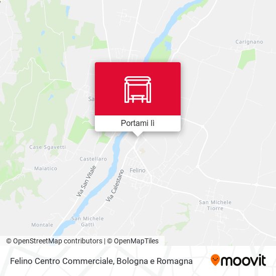 Mappa Felino Centro Commerciale