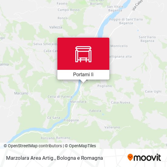 Mappa Marzolara Area Artig.