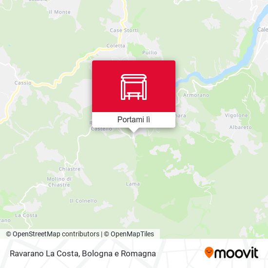Mappa Ravarano La Costa