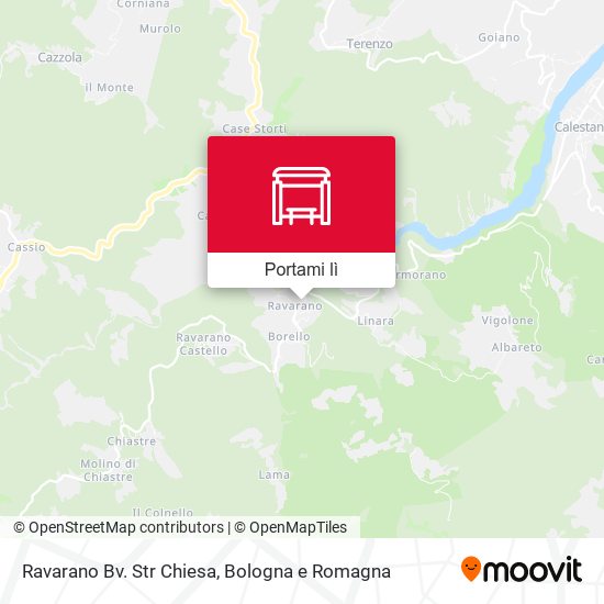 Mappa Ravarano Bv. Str Chiesa