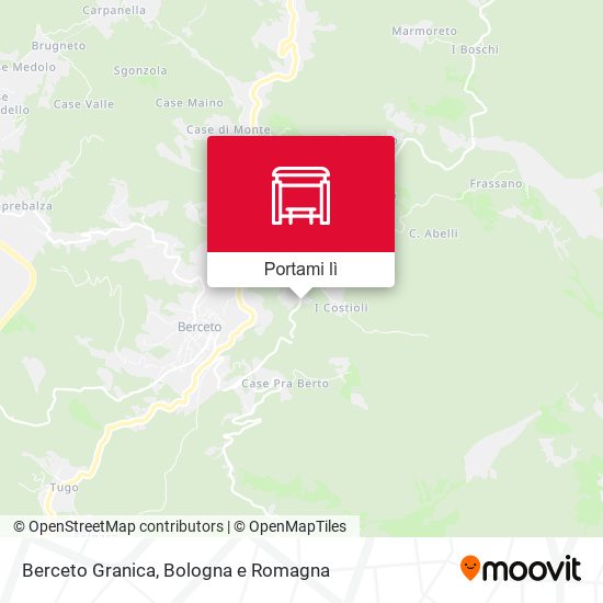Mappa Berceto Granica