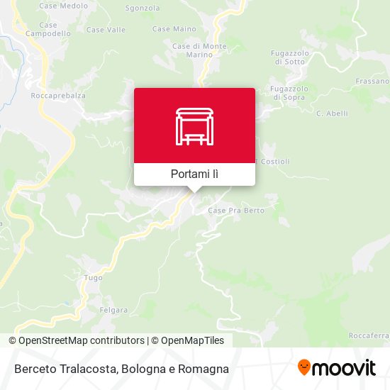 Mappa Berceto Tralacosta