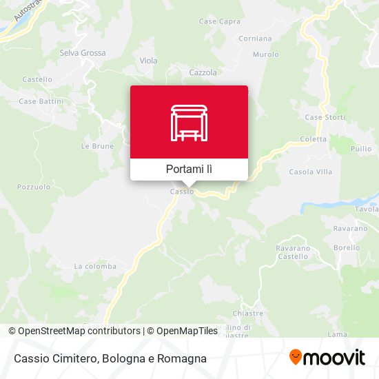 Mappa Cassio Cimitero