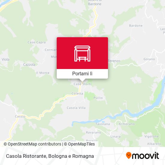 Mappa Casola Ristorante