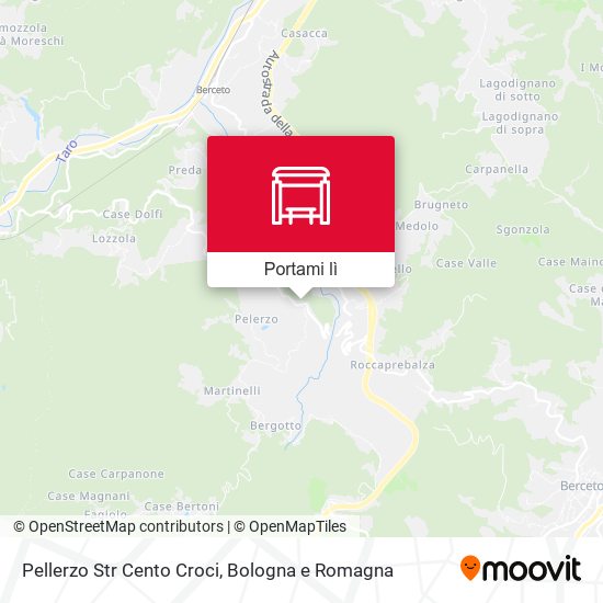 Mappa Pellerzo Str Cento Croci