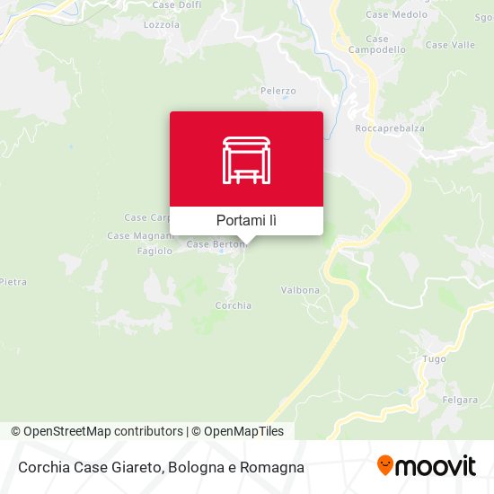 Mappa Corchia Case Giareto