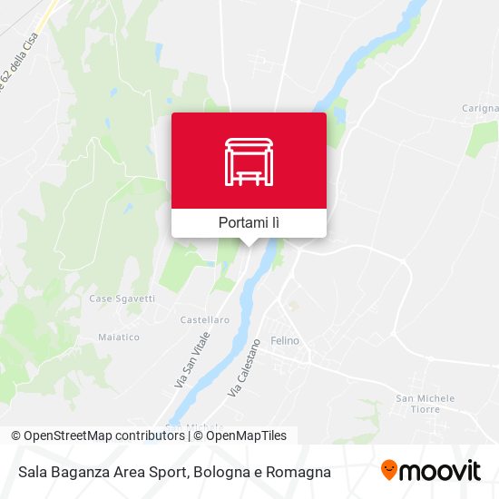 Mappa Sala Baganza Area Sport