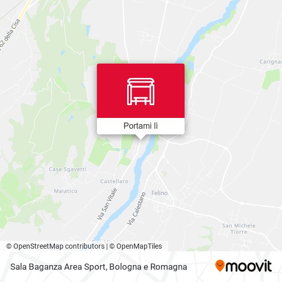Mappa Sala Baganza Area Sport