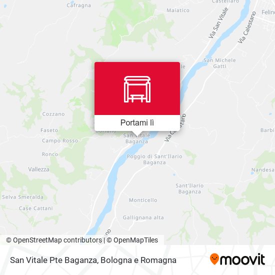 Mappa San Vitale Pte Baganza