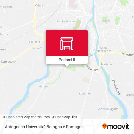 Mappa Antognano Universita'