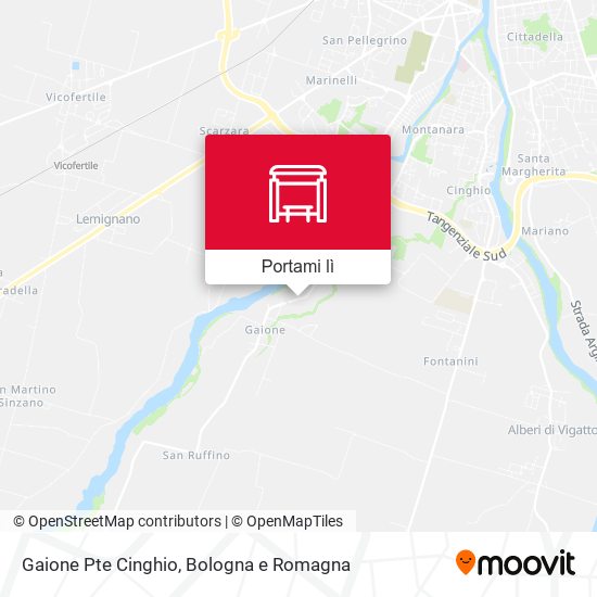 Mappa Gaione Pte Cinghio