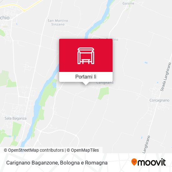 Mappa Carignano Baganzone