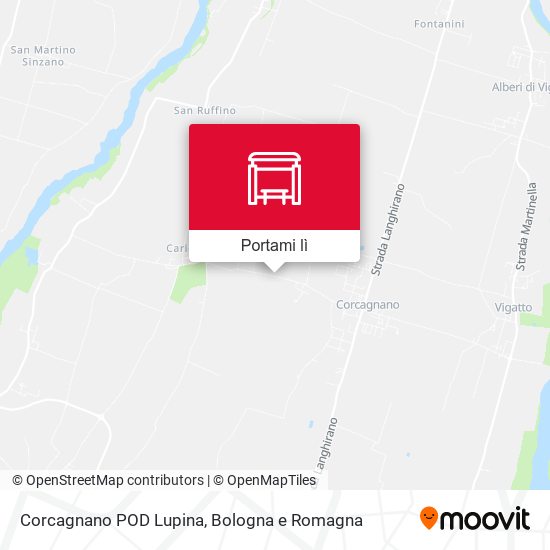Mappa Corcagnano POD Lupina