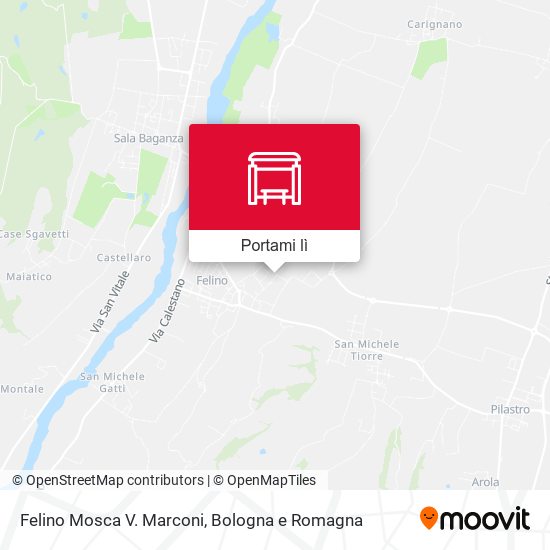 Mappa Felino Mosca V. Marconi