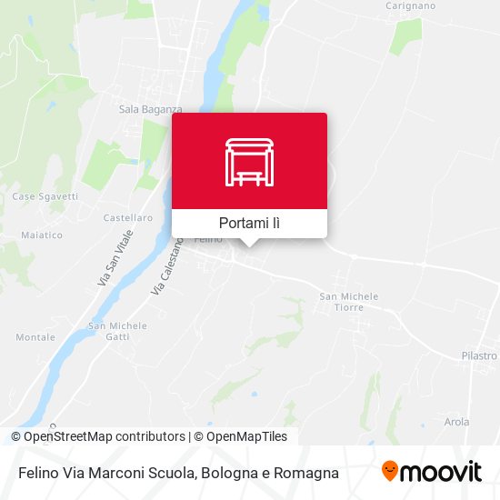Mappa Felino Via Marconi Scuola