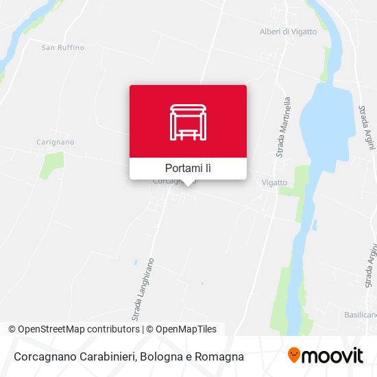 Mappa Corcagnano Carabinieri