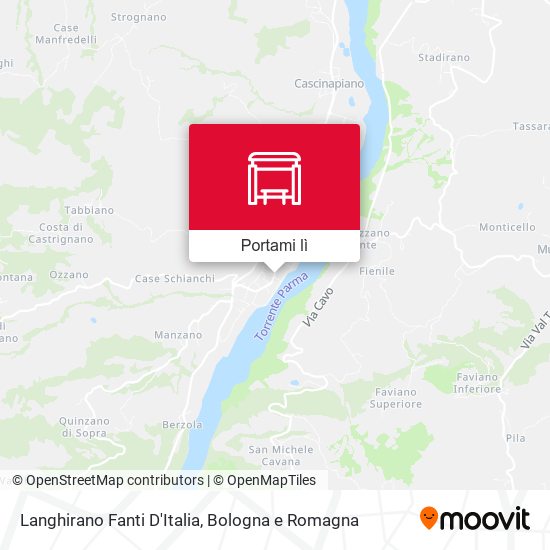 Mappa Langhirano Fanti D'Italia