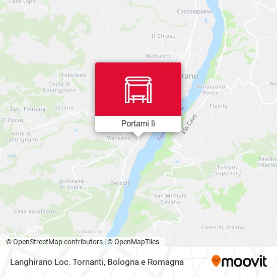 Mappa Langhirano Loc. Tornanti
