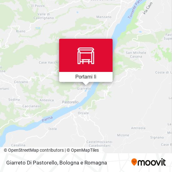 Mappa Giarreto Di Pastorello