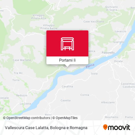 Mappa Vallescura Case Lalatta