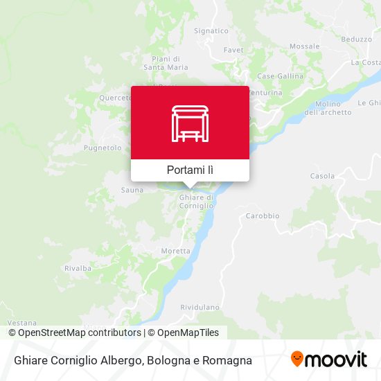 Mappa Ghiare Corniglio Albergo