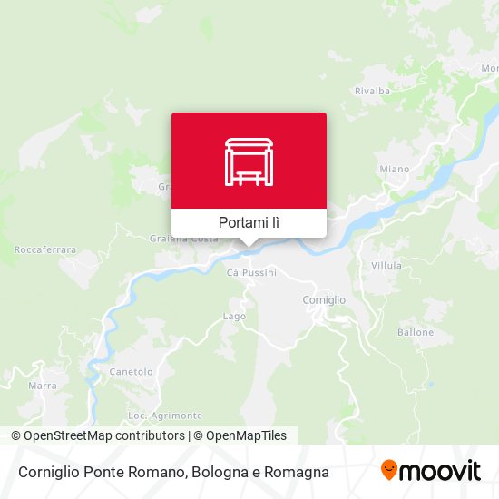 Mappa Corniglio Ponte Romano