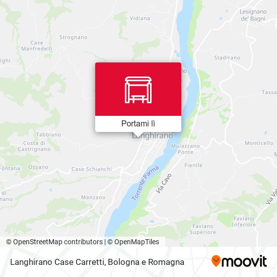 Mappa Langhirano Case Carretti
