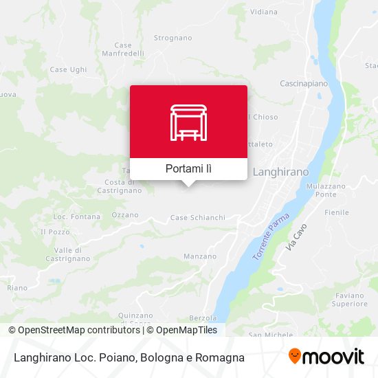Mappa Langhirano Loc. Poiano