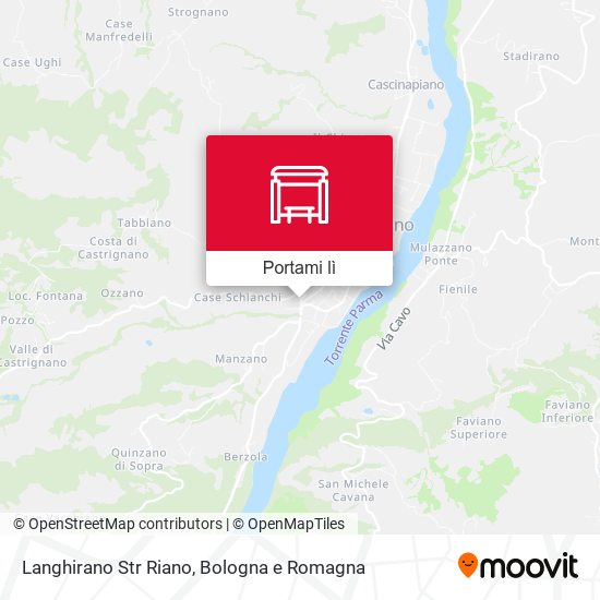 Mappa Langhirano Str Riano