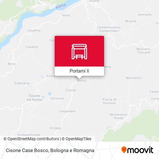 Mappa Cisone Case Bosco