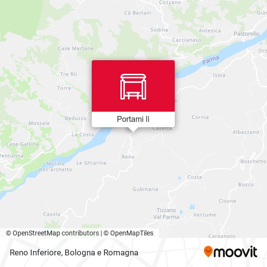 Mappa Reno Inferiore