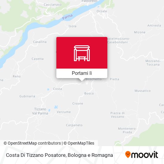 Mappa Costa Di Tizzano Posatore