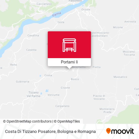 Mappa Costa Di Tizzano Posatore