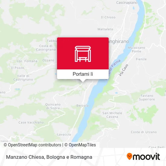 Mappa Manzano Chiesa