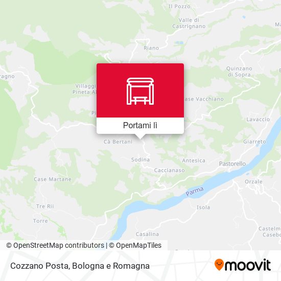 Mappa Cozzano Posta