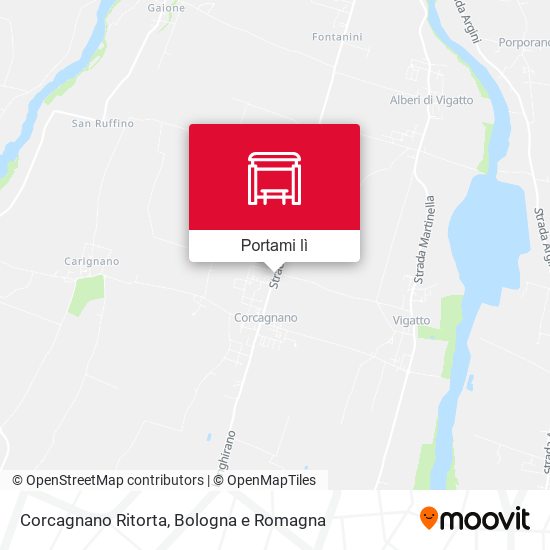 Mappa Corcagnano Ritorta