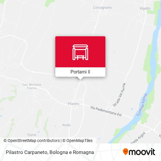 Mappa Pilastro Carpaneto