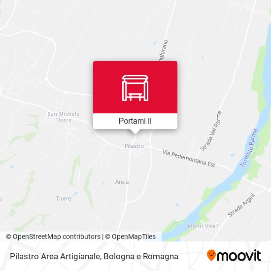 Mappa Pilastro Area Artigianale