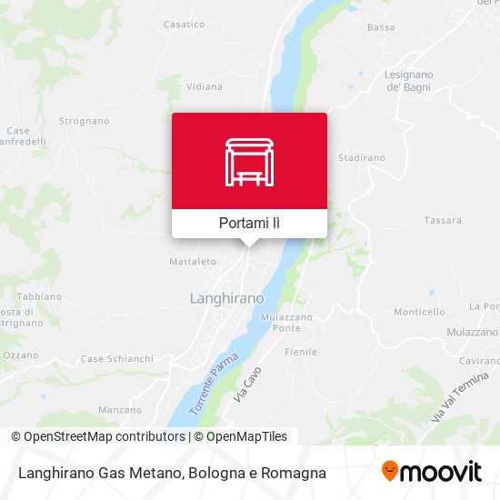 Mappa Langhirano Gas Metano