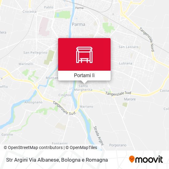 Mappa Str Argini Via Albanese