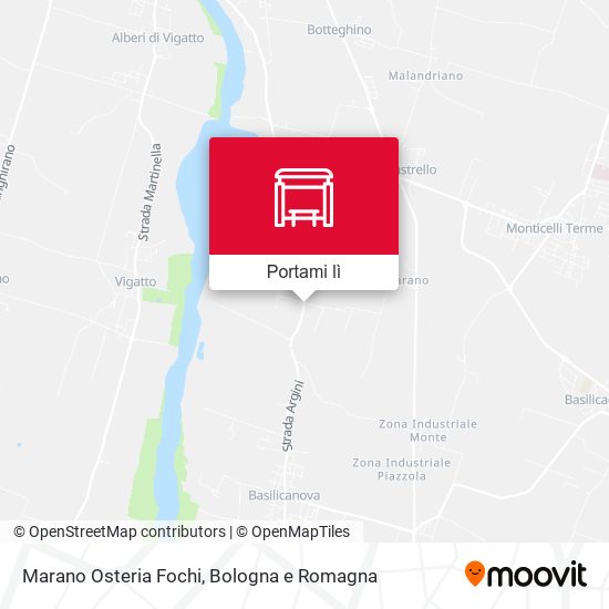 Mappa Marano Osteria Fochi