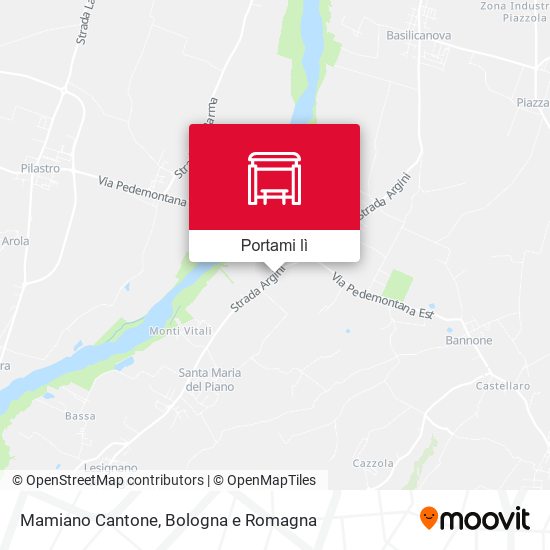 Mappa Mamiano Cantone