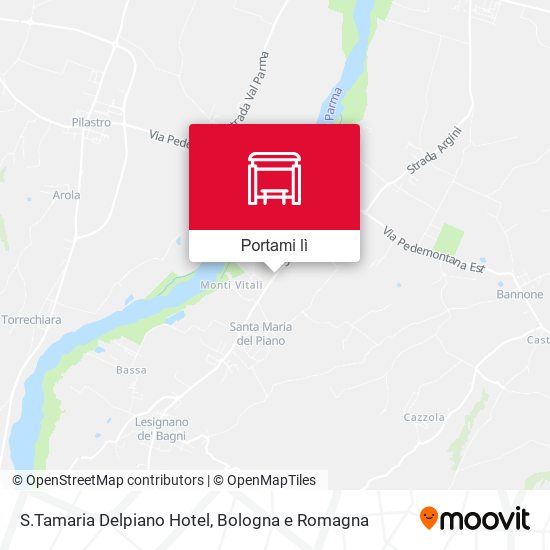 Mappa S.Tamaria Delpiano Hotel
