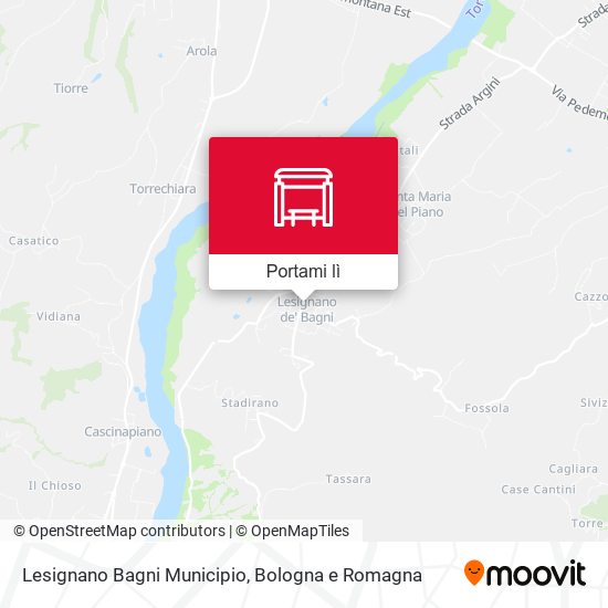 Mappa Lesignano Bagni Municipio