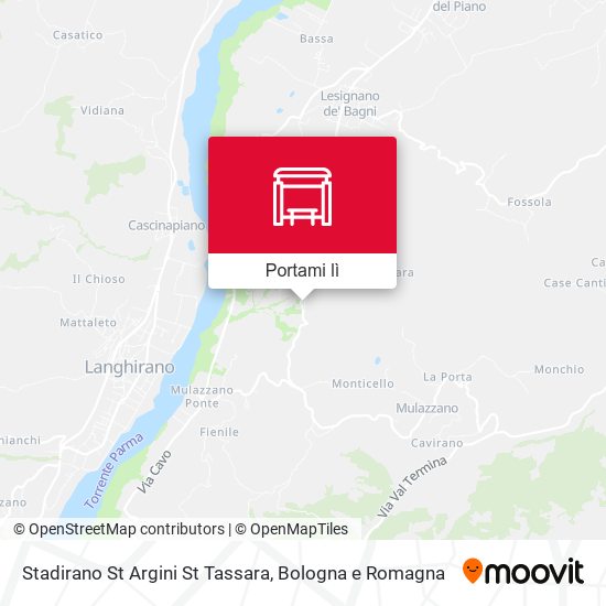 Mappa Stadirano St Argini St Tassara