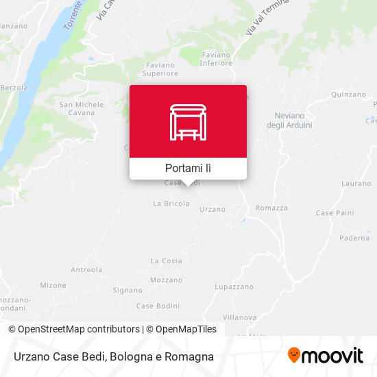 Mappa Urzano Case Bedi